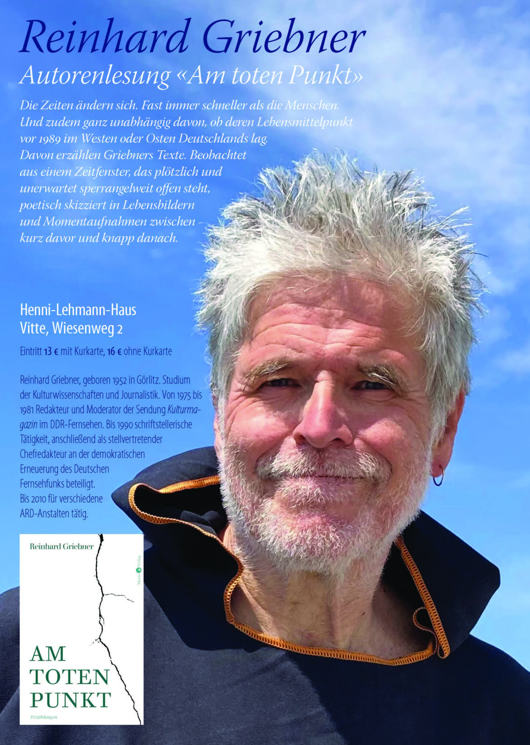 Lesung mit Reinhard Griebner «Am toten Punkt»