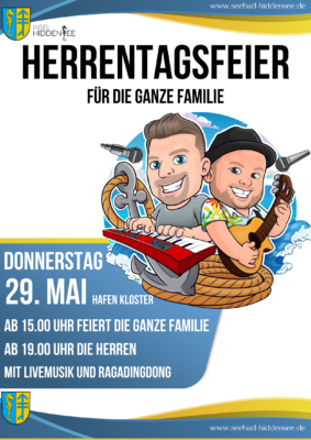 HERRENTAGSFEIER für die ganze Familie mit Livemusik von Ragadingdong