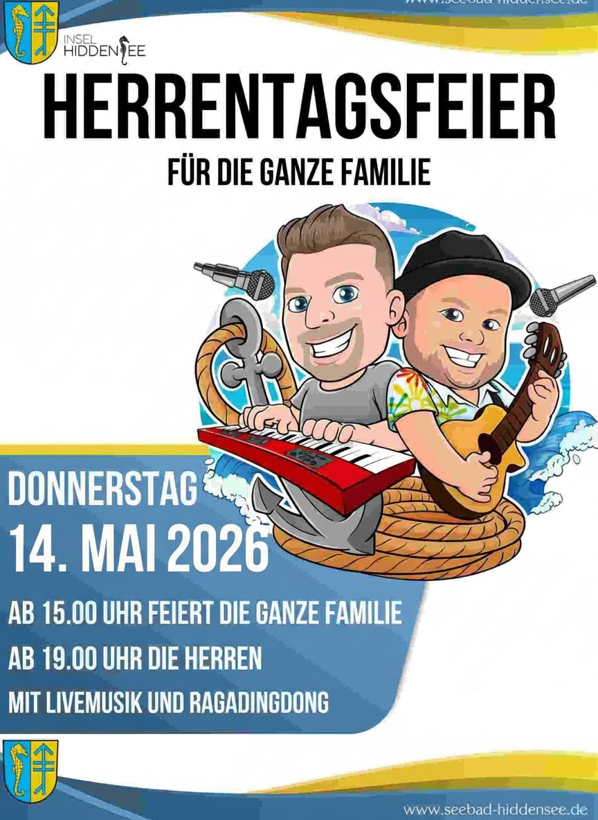 HERRENTAGSFEIER für die ganze Familie mit Livemusik von Ragadingdong
