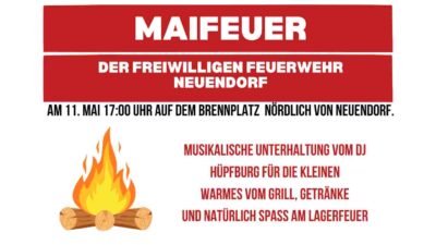 Maifeuer der Freiwilligen Feuerwehr Neuendorf