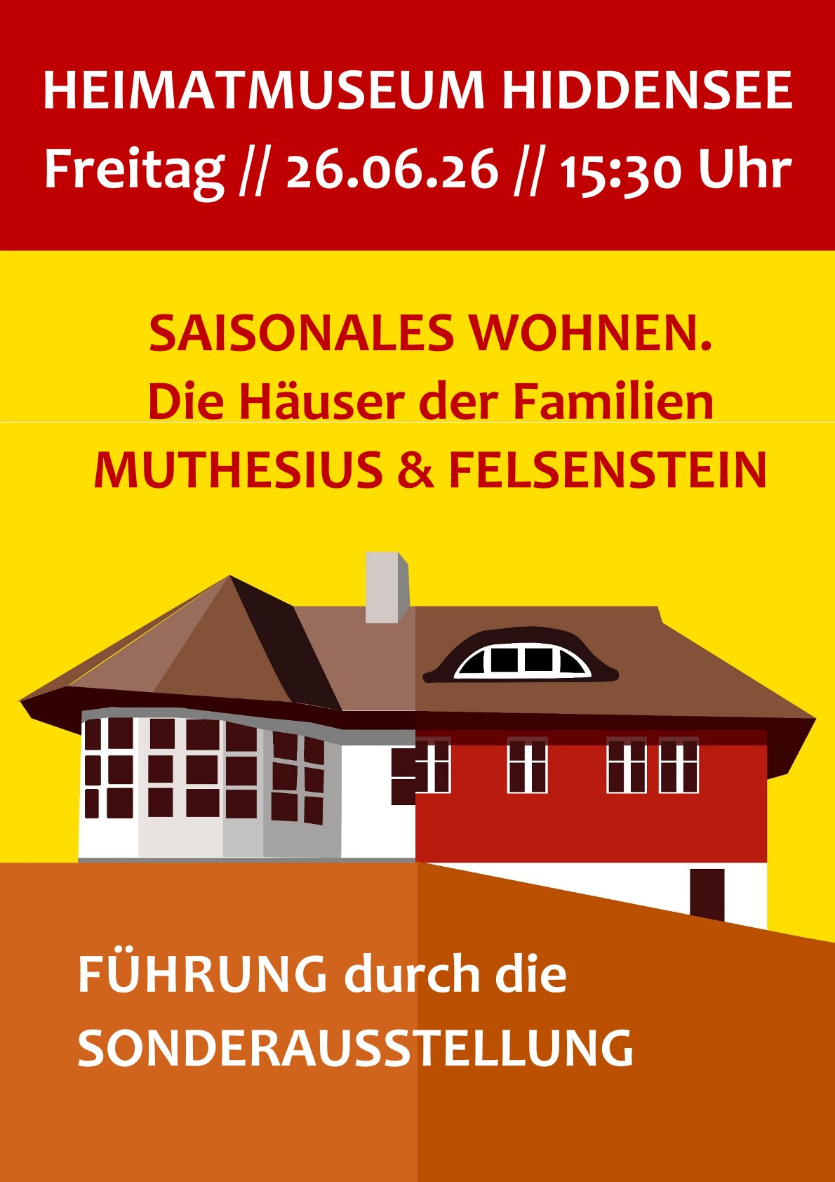 Führung durch die Sonderausstellung im Heimatmuseum - Saisonales Wohnen. Die Häuser der Familien Muthesius & Felsenstein