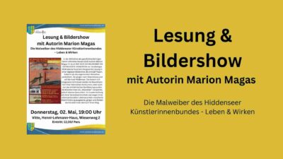Vortrag & Bildershow mit Autorin Marion Magas