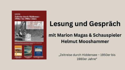 Lesung und Gespräch mit Marion Magas & Schauspieler Helmut Mooshammer Zeitreise durch Hiddensee – 1950er bis 1980er Jahre