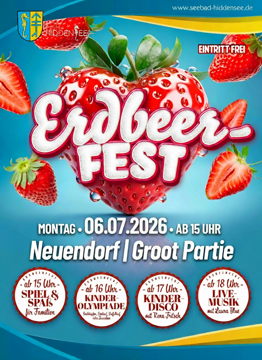 Erdbeerfest an der Groot Partie - mit Livemusik