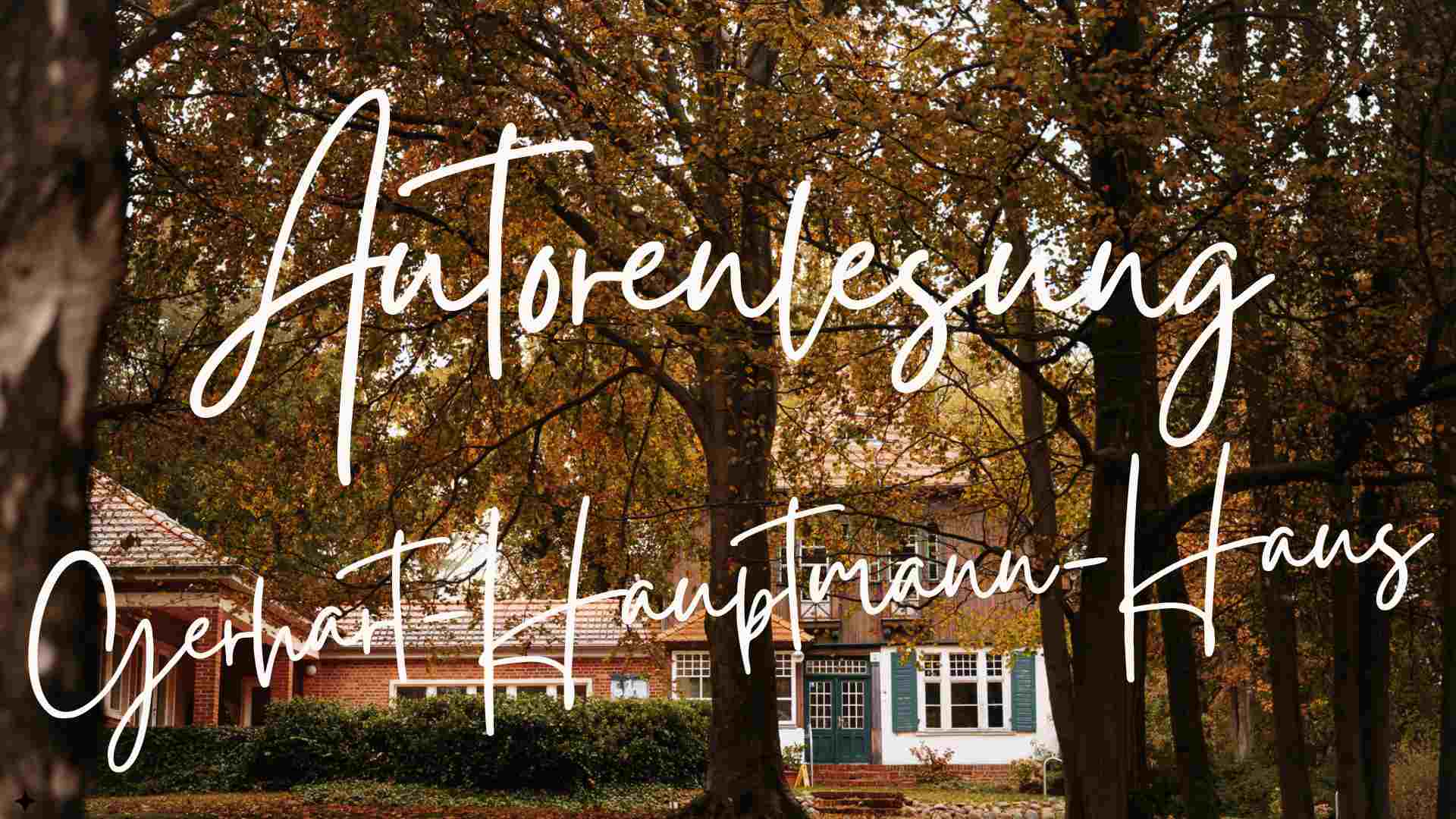 Autorenlesung Volker Braun - Gerhart-Hauptmann-Haus Kloster