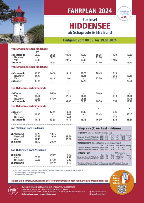 Fahrpläne - Seebad Hiddensee