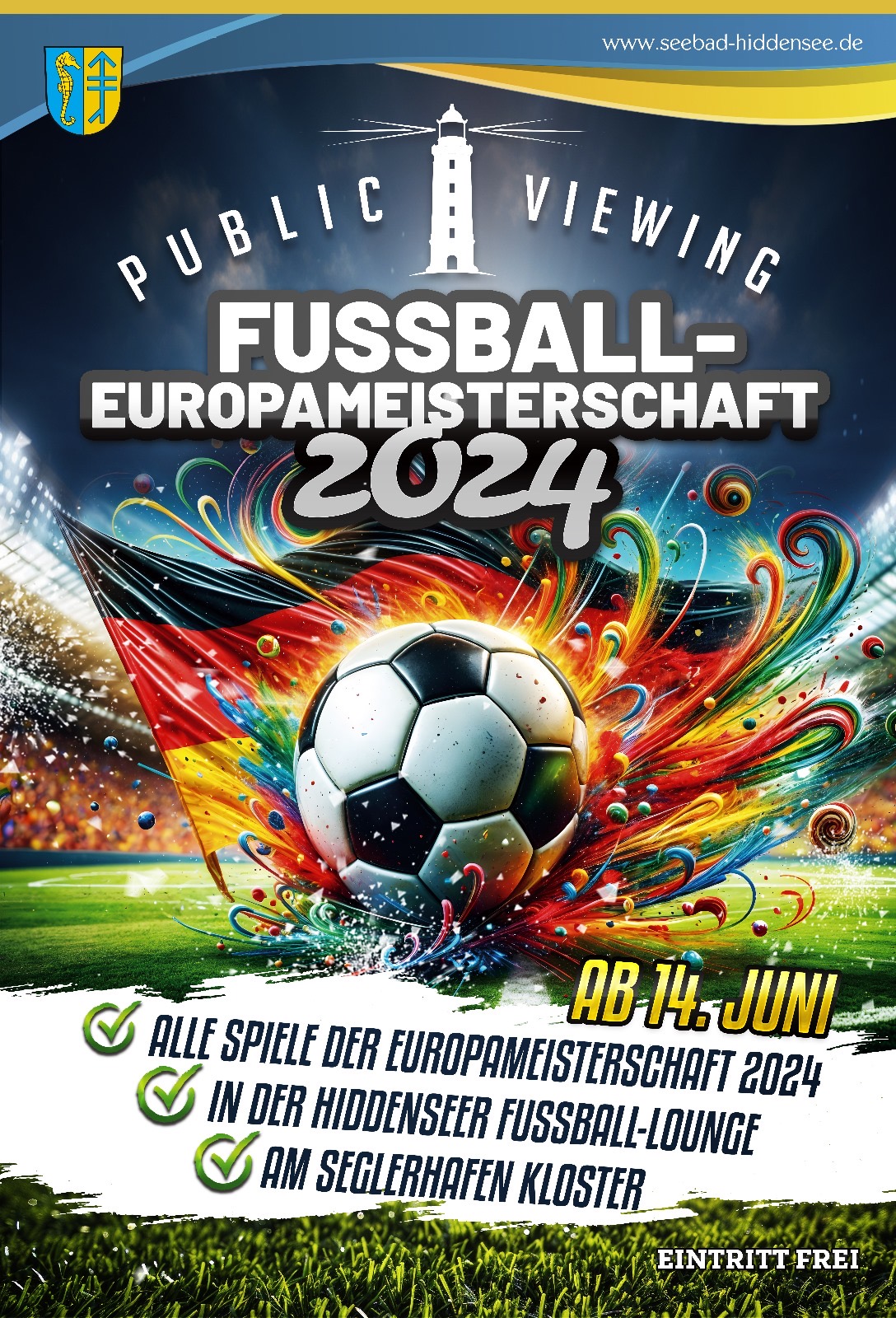 Fußball Lounge zur Fußball - Europameisterschaft - Public Viewing - Eintritt frei