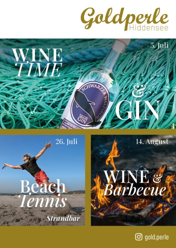 WINE TIME & GIN in der Goldperle Vitte