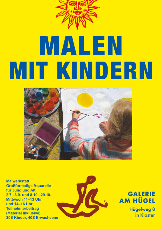 Malen mit Kindern - Malwerkstatt Großformatige Aquarelle für Jung und Alt