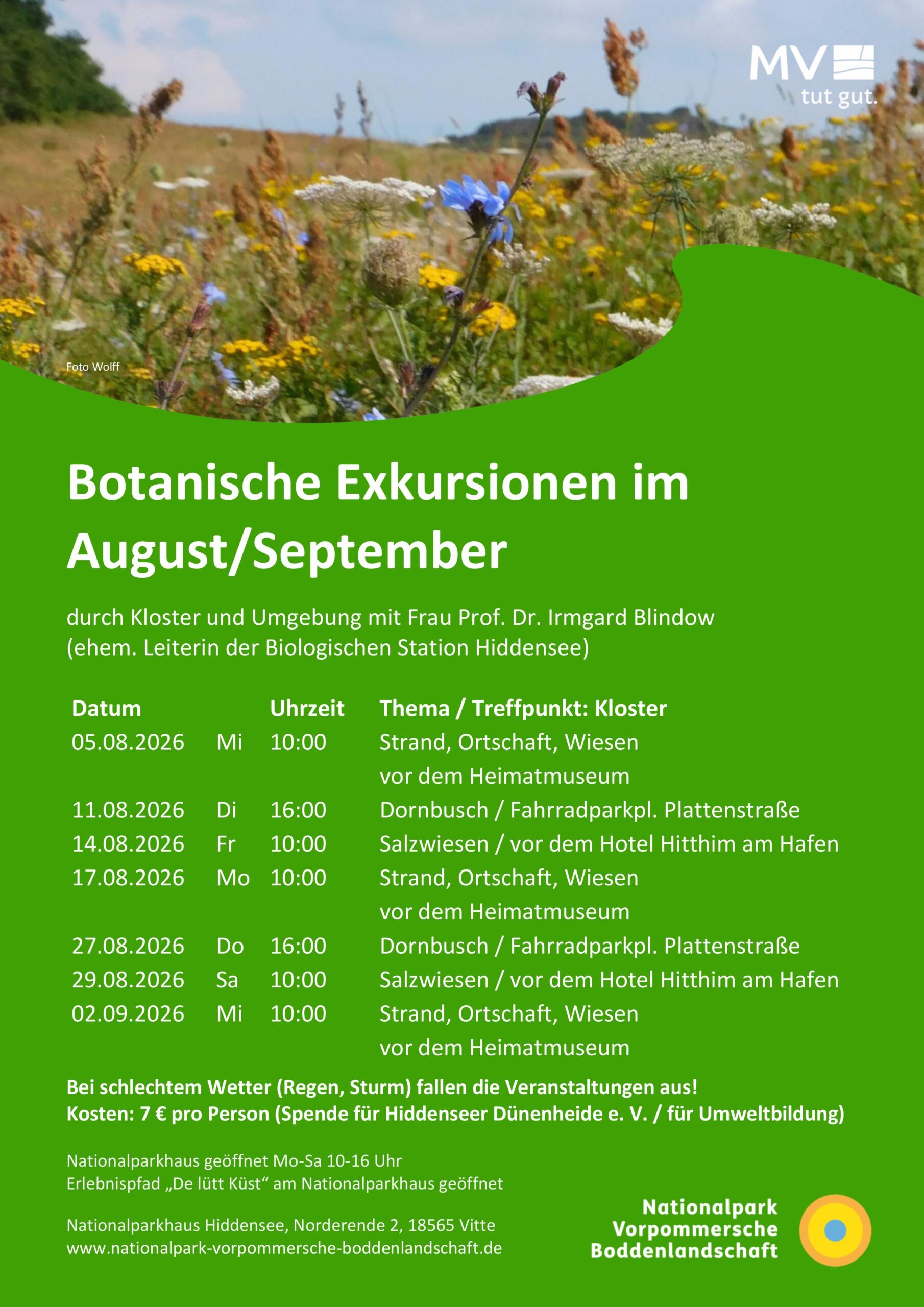 Botanische Exkursionen 2026