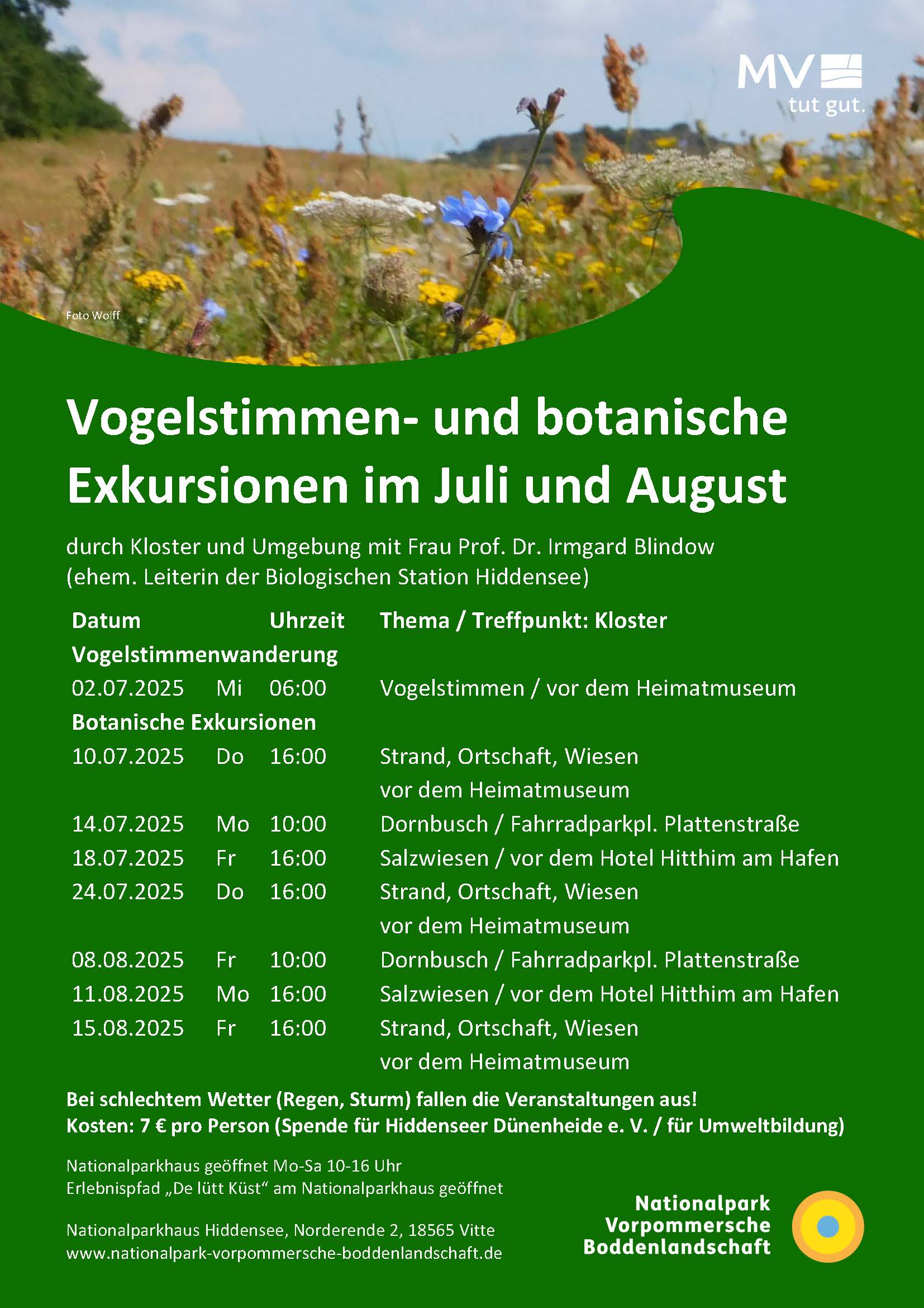 Botanische Exkursionen 2025
