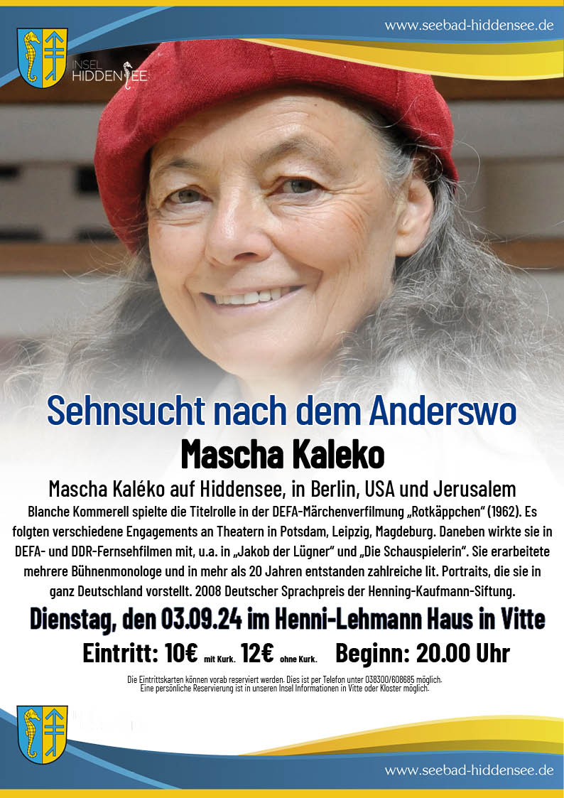 Lesung mit Blanche Kommerell