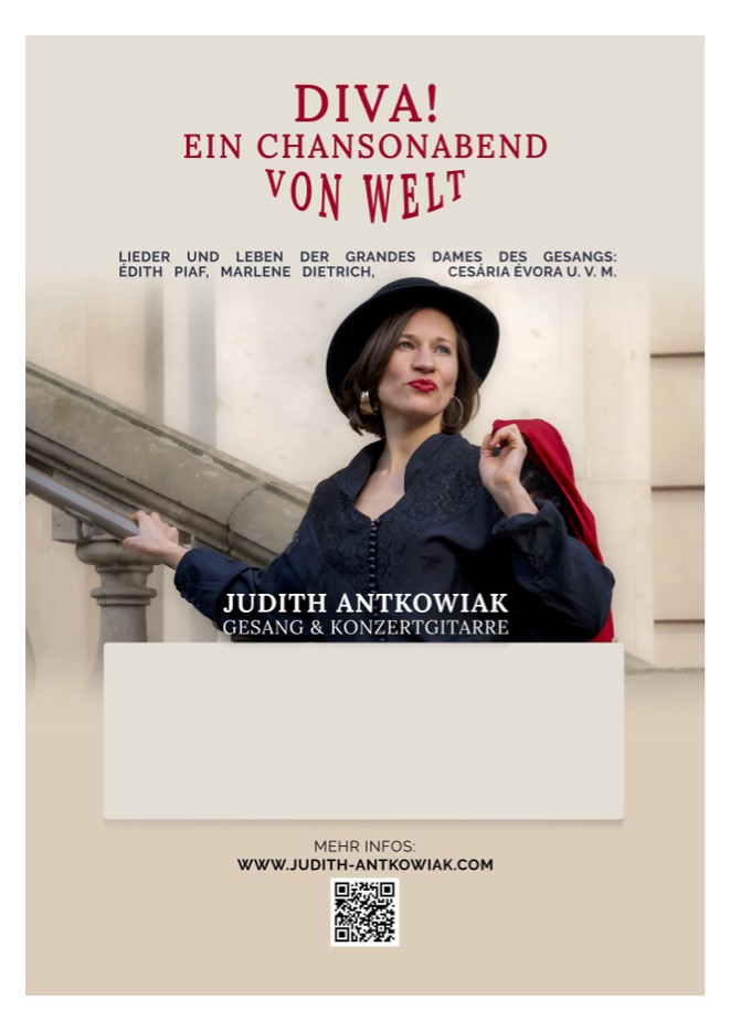 DIVA! Ein Chansonabend von Welt - Gartenkonzert mit Judith Antkowiak