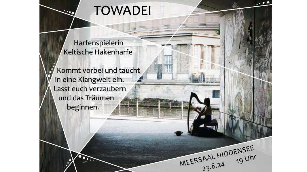 Harfenkonzert - Harfenspielerin  Keltische Hakenharfe TOWADEI