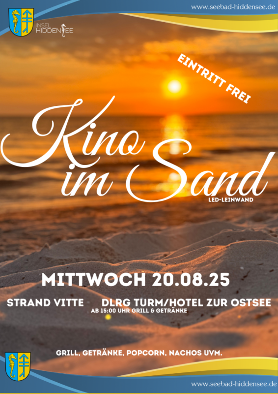 Kino im Sand - Freiluftkino am Strand von Vitte