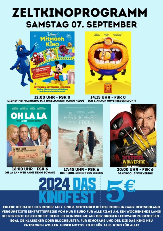 Das große Kinofest - Alle Filme 5€