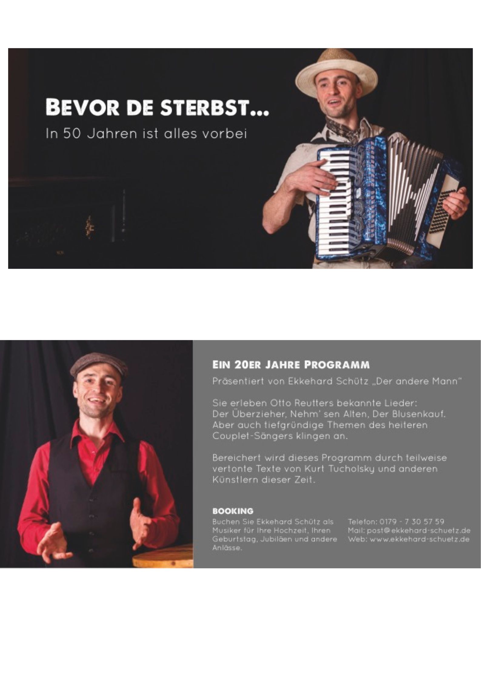 Bevor de sterbst... Präsentiert von Ekkehard Schütz 