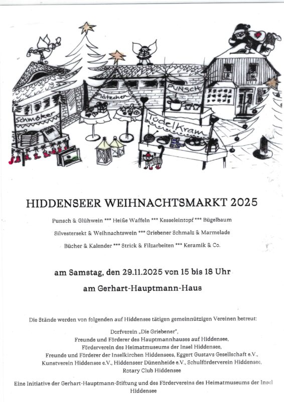 Hiddenseer Weihnachtsmarkt am Gerhart Hauptmann Haus
