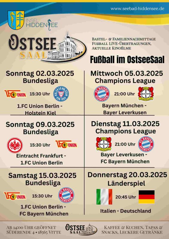 Fußball im OstseeSaal