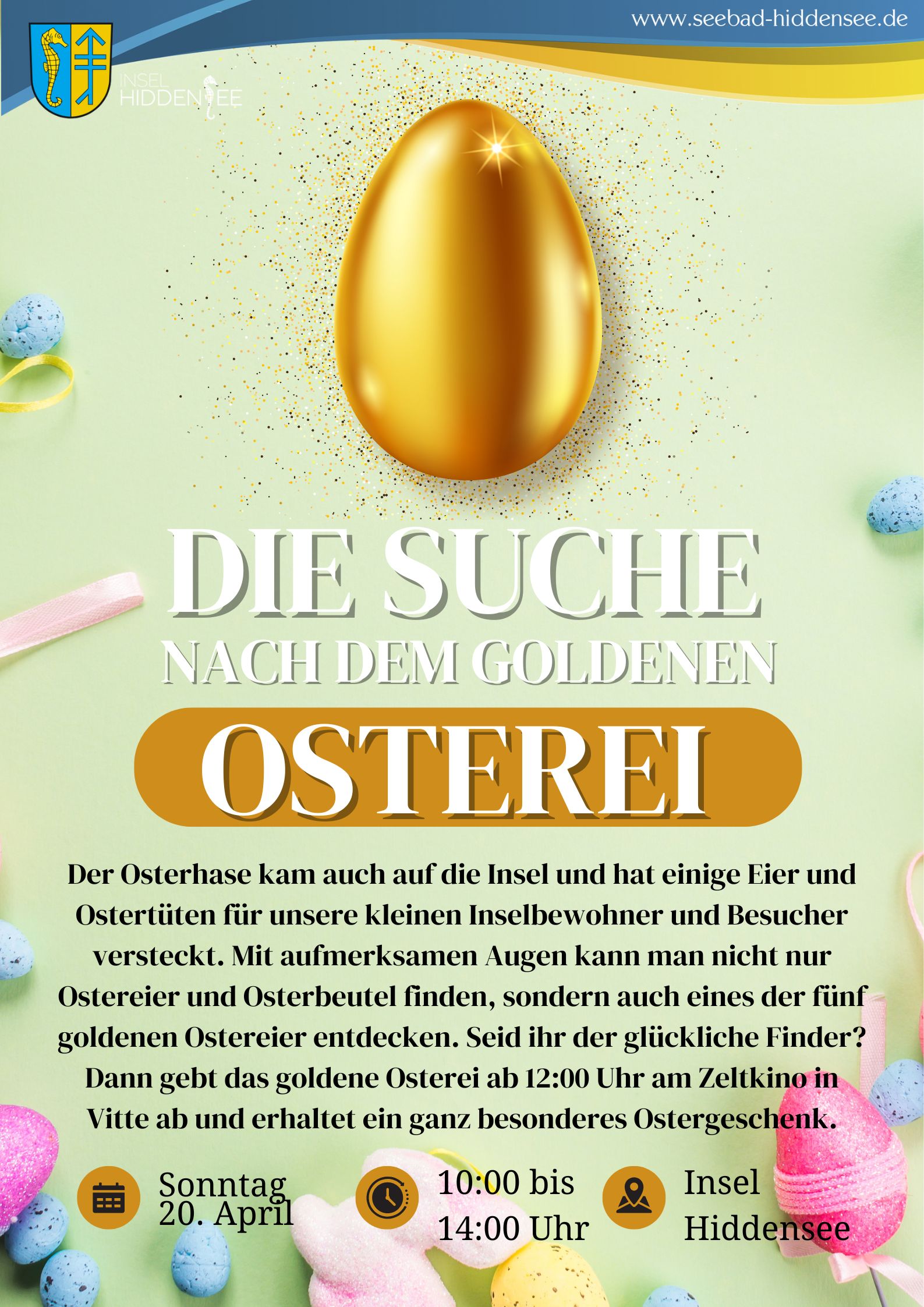 Die große Suche nach den goldenen Ostereiern auf der Insel Hiddensee!