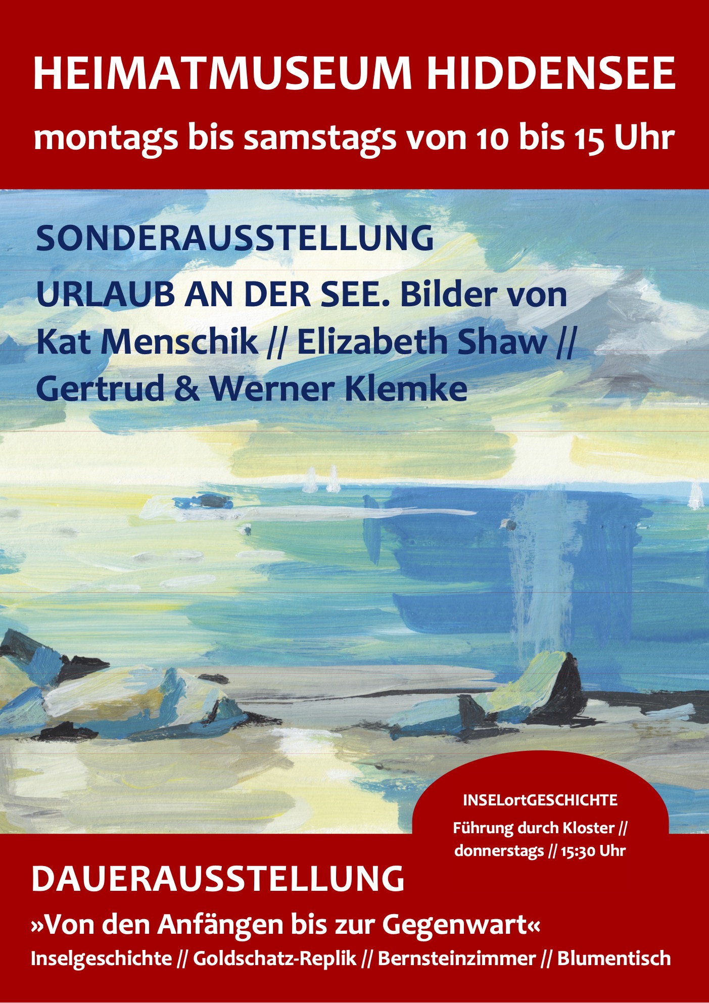 Abschied vom Sommer… Letzte Führung durch die Sonderausstellung „Urlaub an der See“