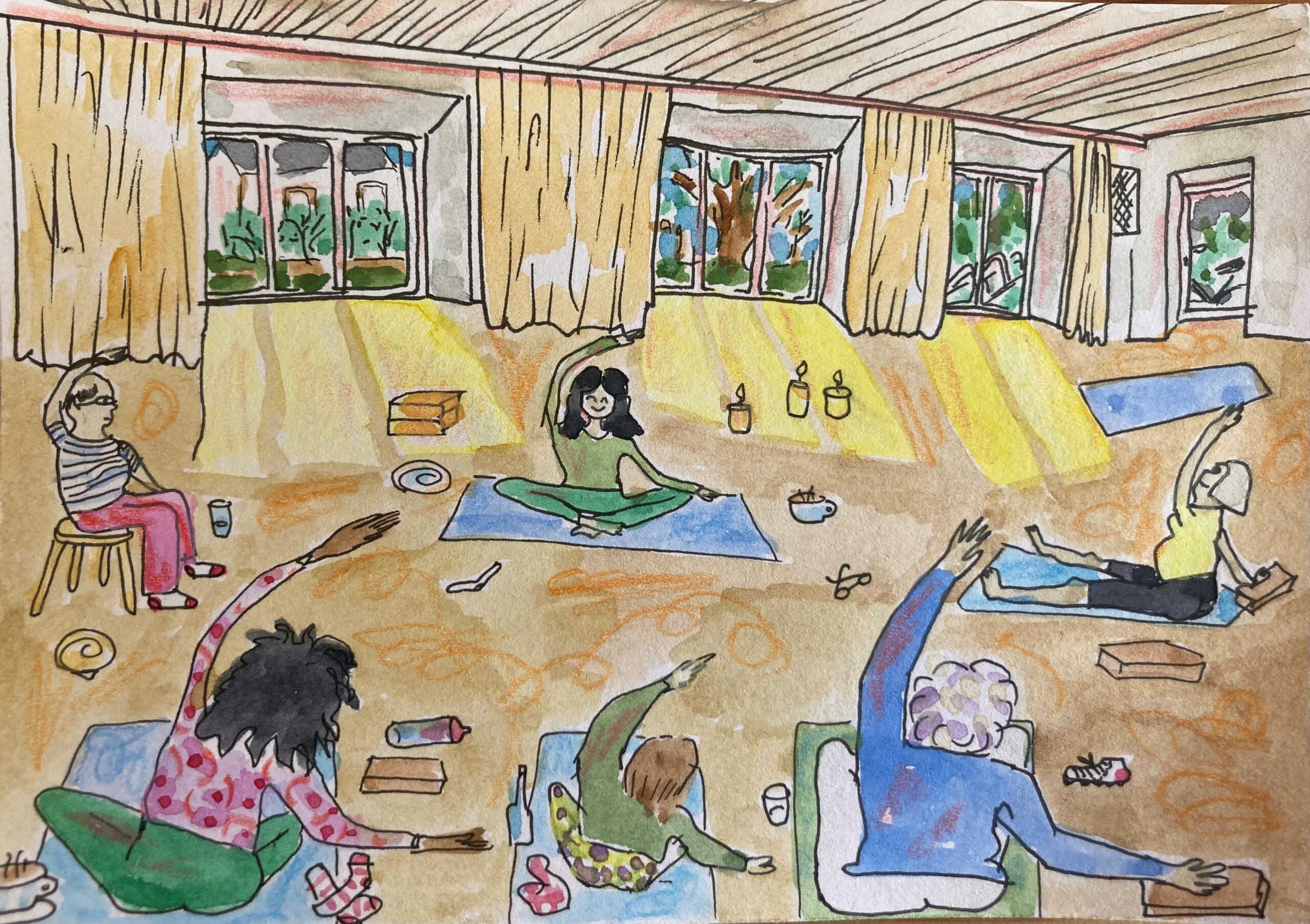 Yoga im Strandhotel mit Steffi