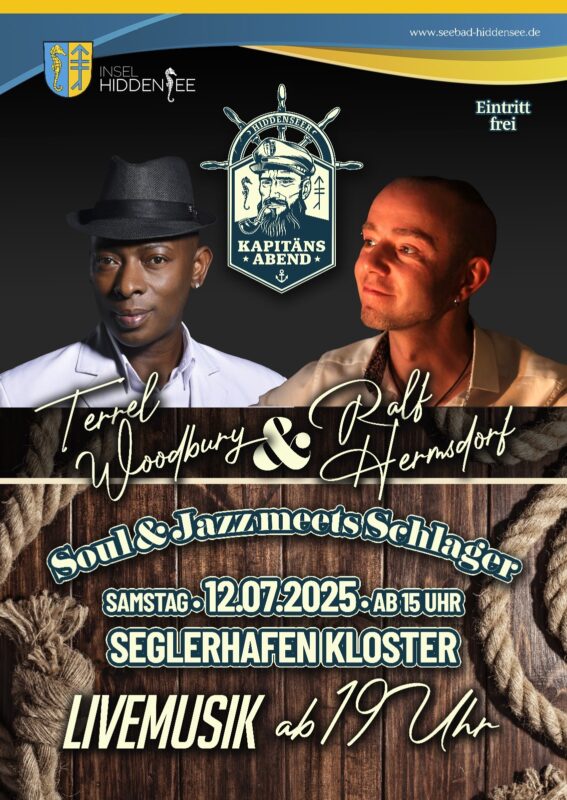 Livemusik zum Kapitänsabend am Seglerhafen in Kloster  / Eintritt frei