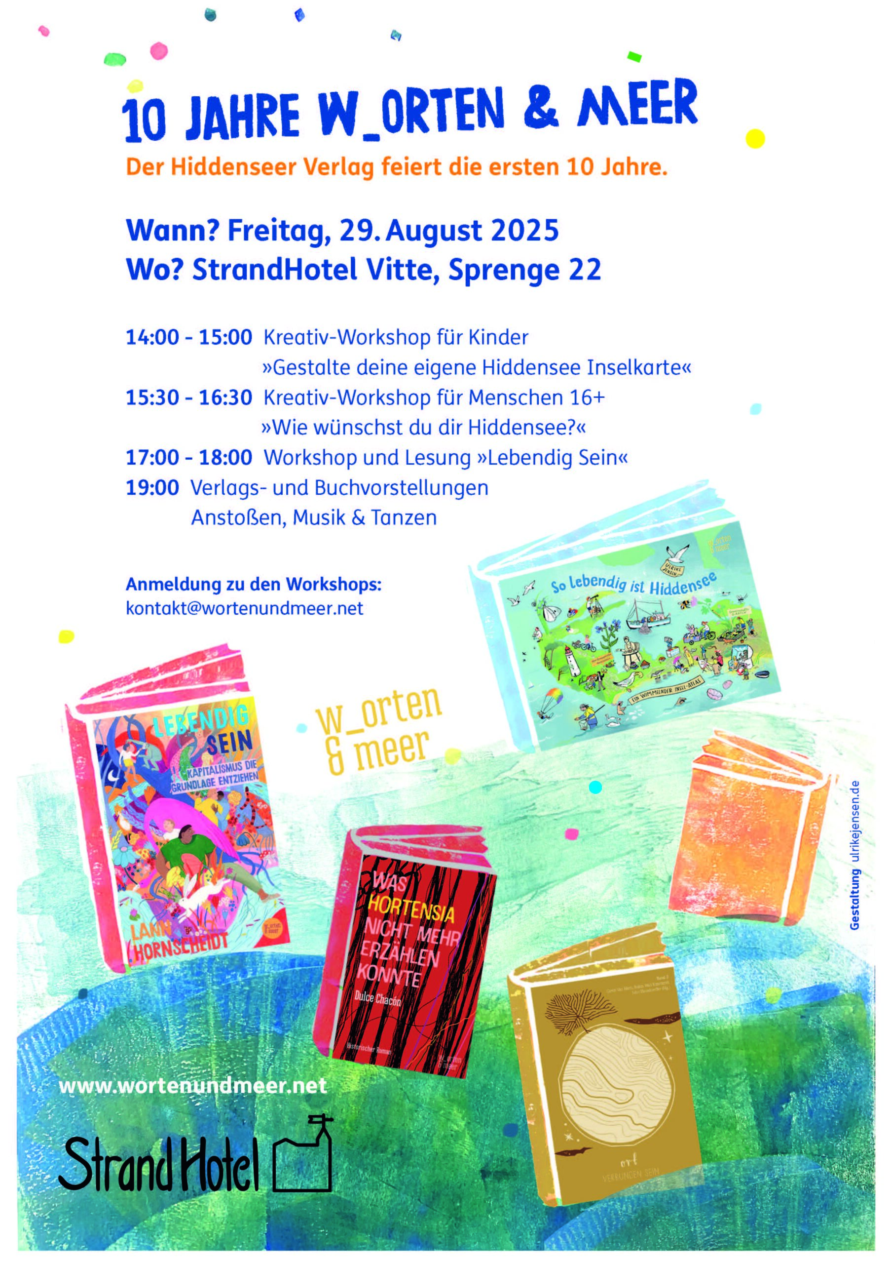 10 JAHRE w_orten & meer  - Der Hiddenseer Verlag feiert die ersten 10 Jahre