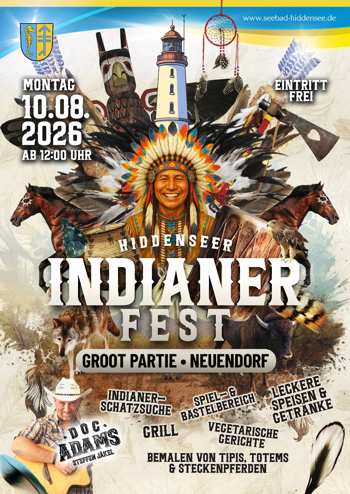 Hiddenseer Indianerfest - Wetterbedingt auf 15:00 Uhr verschoben!