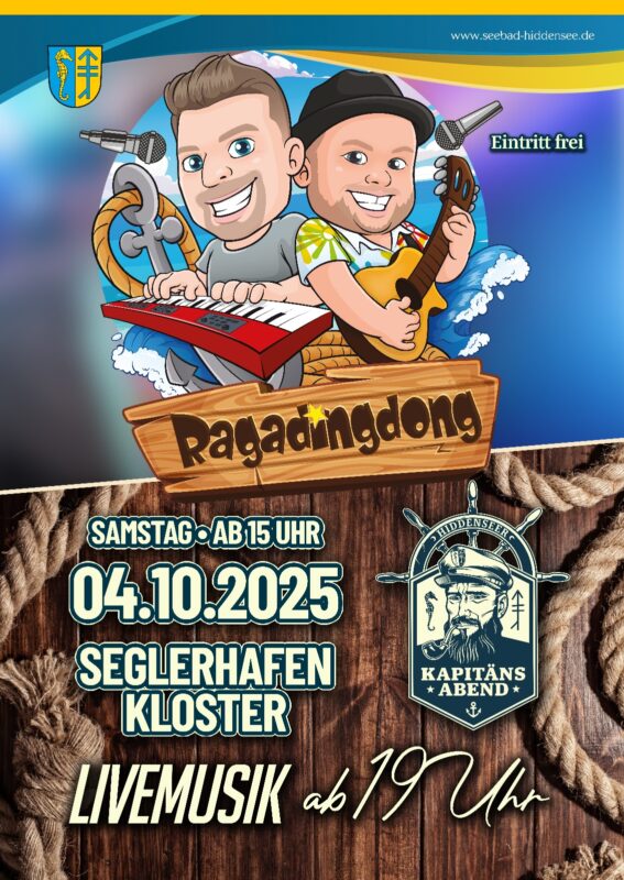 Livemusik zum Kapitänsabend am Seglerhafen in Kloster  / Eintritt frei