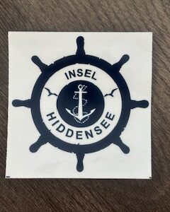 Aufkleber Hiddensee Steuerrad
