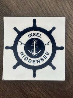 Aufkleber Hiddensee Steuerrad