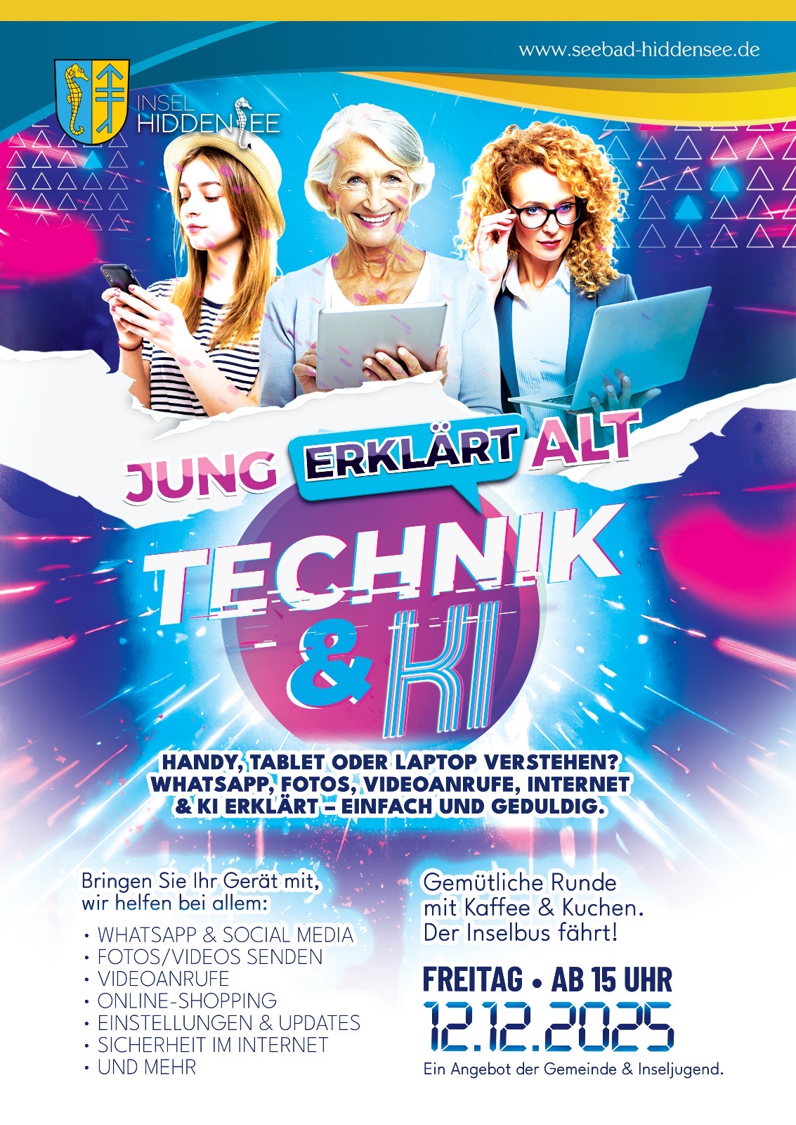 Generationstreff - Jung erklärt Alt – Technik & KI