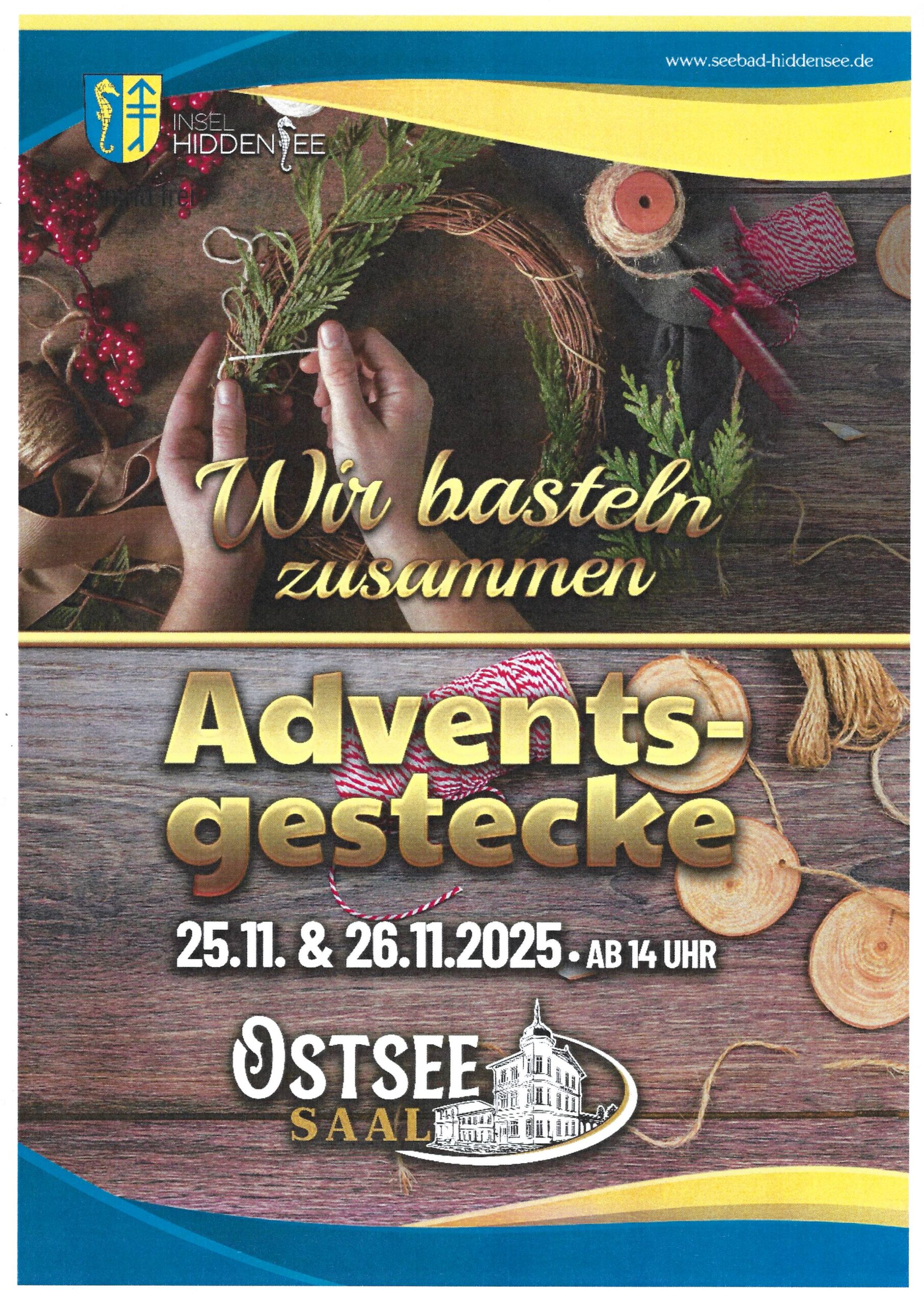 Adventsgestecke basteln