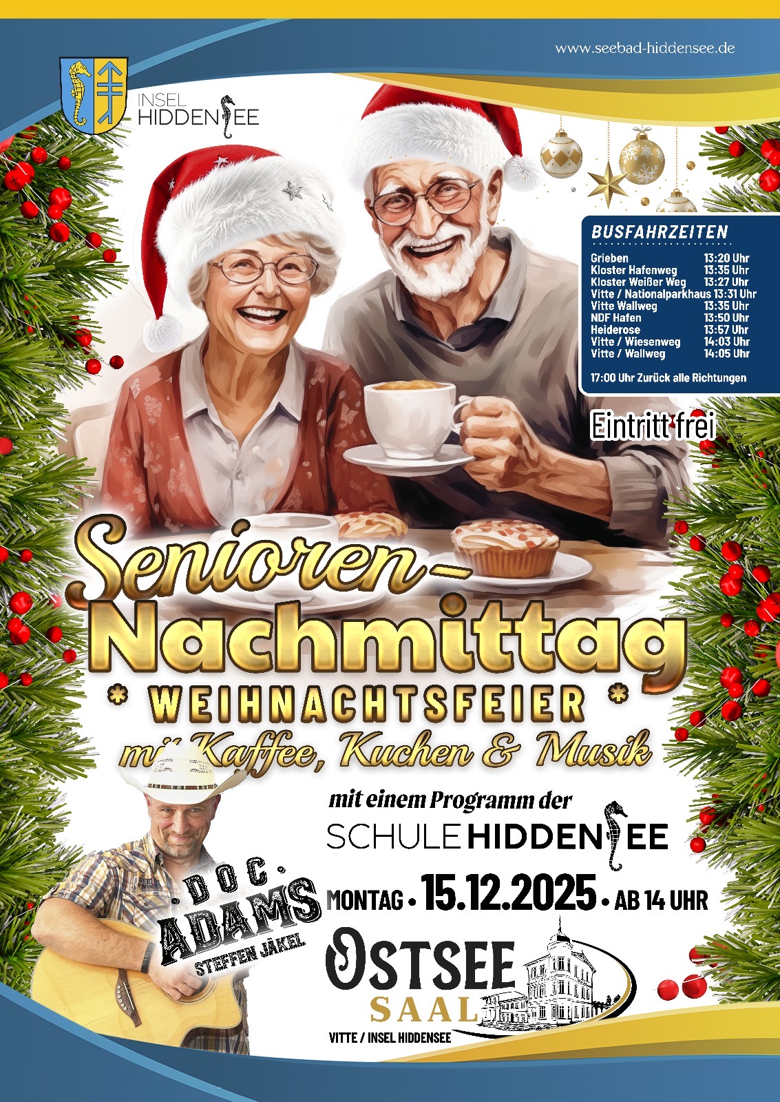 Hiddenseer Senioren-Weihnachtsfeier im Ostsee Saal