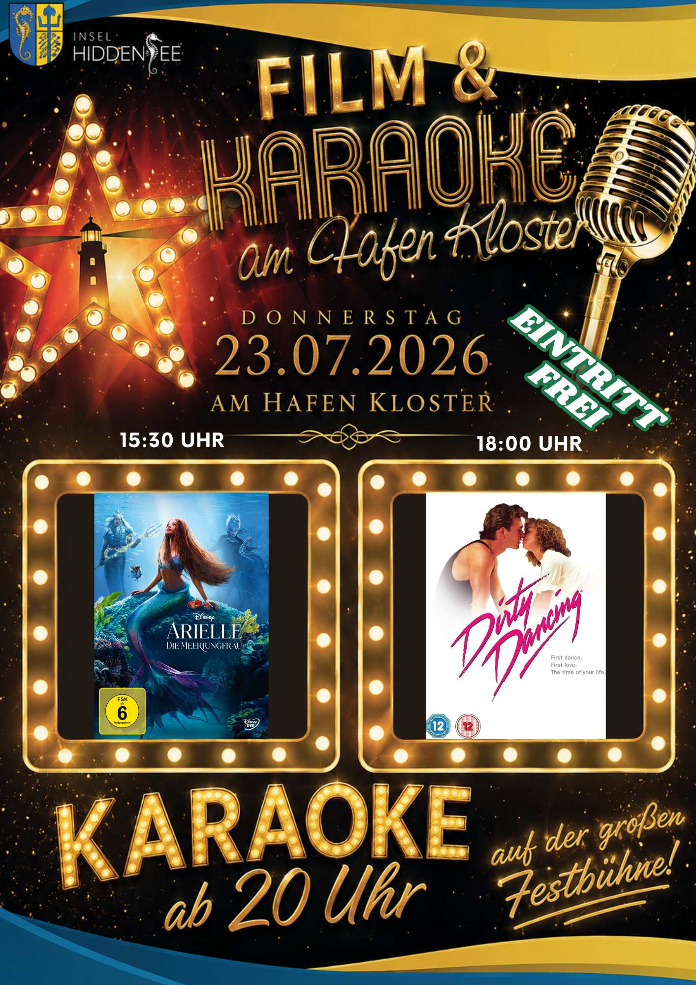 Hafenfest Hiddensee – Film & Karaoke am Hafen Kloster
