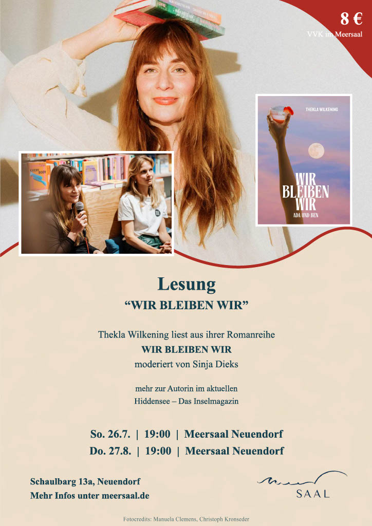 Lesung „WIR BLEIBEN WIR“  mit Autorin Thekla Wilkening